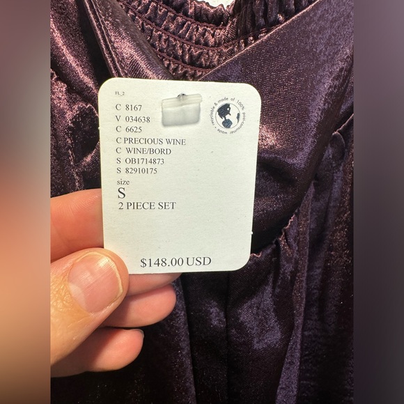 60- Free people chasing love ruffle PJ’s **bottoms only** - Picture 9 of 10